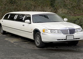 Inside limousine